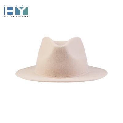 China High End Image China Product Customized Wide Brim Wool Felted Hat Hats Men for sale