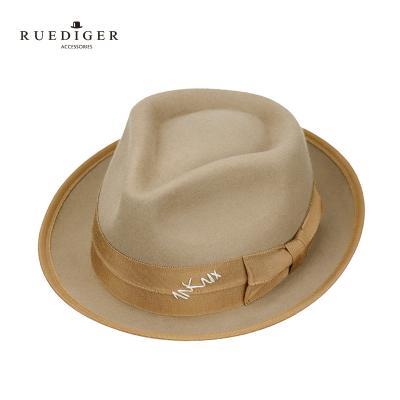 China 100% RUEDIGER Brand Wool Women's and Men's Verified Australian Felt Hats Felt Hats with Embroidery Logo for sale