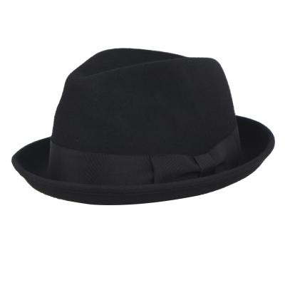 China High quality classic black brown blue brown character girls men unisex woman branded fedora hats for sale