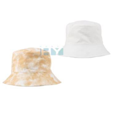 China 2022 HUAYI fashion brand fabric summer sun hat poster Japanese style vacation beach hat for girl seaside bucket hat for sale