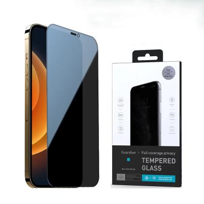 China 9D Anti-Fingerprint Full Cover Spy Tempered Glass Film Privacy Screen Protector For iPhone 13 14 12 Pro XR Max Screen Protectors for sale