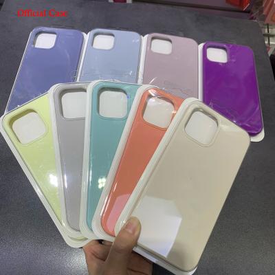 China Wholesale Original Liquid Silicone Shockproof With Logo Cell Mobile Phone Case For Apple iPhone 6 7 8 plus 11 12 13 pro max for sale