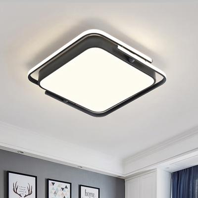 China White Square Exterior Mounted High Quality Decorative Residential Cafe Led Ceiling Light for sale