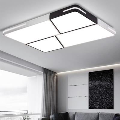 China Living Room Lamp 120W Outdoor Mounted Rectangular Light For Modern Led Ceiling Room Light Ceiling Lamp 90*60*5cm for sale