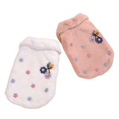 China New Viable Washable Clothes Teddy Bear Dog Clothes Plush Coat Pet Clothes Vest Accessories Dog Clothes Autumn And Winter for sale