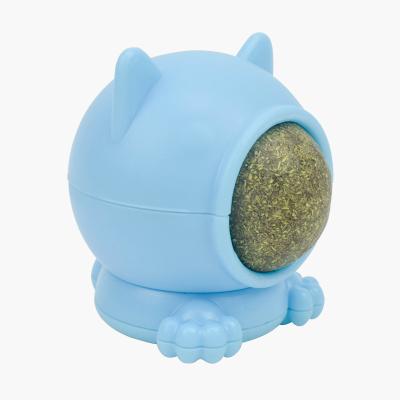 China Viable Pet Supplies Pet Cat Toy Interactive Cat Turntable Kitten Toy with Catnip Ball Styling Chewing Catnip Toy for sale