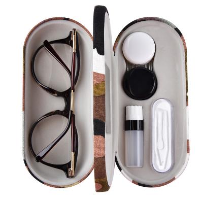 China Factory wholesale price double glass contact lens crates high quality portable Eva show case durable multifunctional case for sale