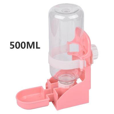 China Sustainable pet products pet water bottle/pet bottle plastic/Hanging pet drinking bottle head Automatic drinking fountain for dogs and cats for sale