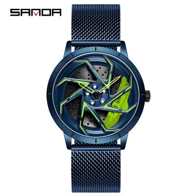 China Unique Design Mesh Stainless Steel Strap Japan Movement Top New Full Calendar 2023 Watch Selling Items For Men for sale