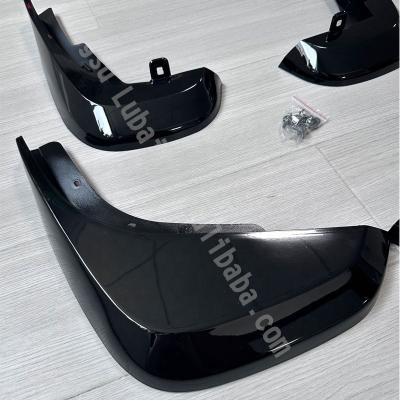 China Auto Parts High Quality ABS Plastic 4Pcs Glossy Black Front Rear Mudflaps Mud Guards Mudguards For 2020-2022 Defender 90 110 for sale