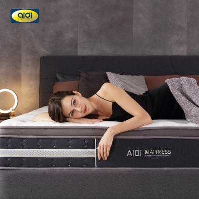 China AIDI Antibacterial OEM / ODM Comfortable Gel 12 Inch Infused Memory Foam 7-Zone Pocket Box Spring With Box for sale