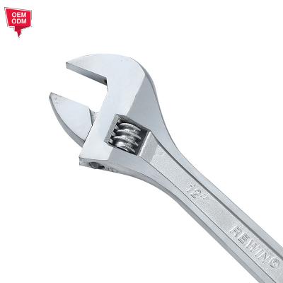 China Cheap Auto Repair German Type Carbon Steel Adjustable Wrench Light Duty Wrench for sale