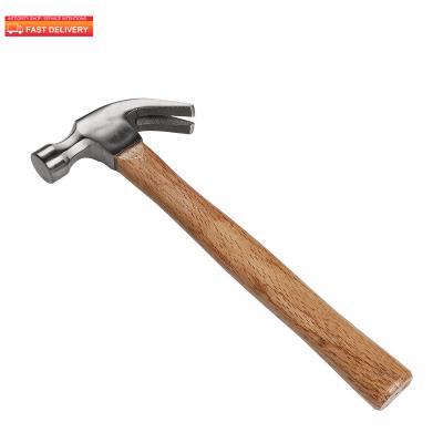 China High Quality Nail Hammer Hand Tool 18Oz Claw Hammer With Wooden Handle for sale