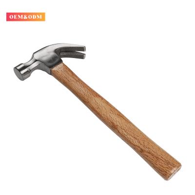 China Nail Hammer Small Wooden Claw Handle Wooden Claw Hammer for sale