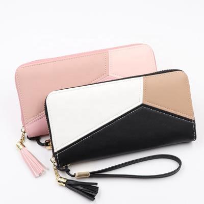 China Wholesale 2021 Fashion Cost-Effective Anti-theft Long Large Capacity PU Ladies Luxury Durable Leather Zipper Wallet Manufacturer for sale