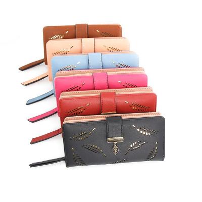 China Other factory direct selling ladies wallet PU leather clutch items pocket manufacturer promotional best-selling ladies wallet long wal for sale