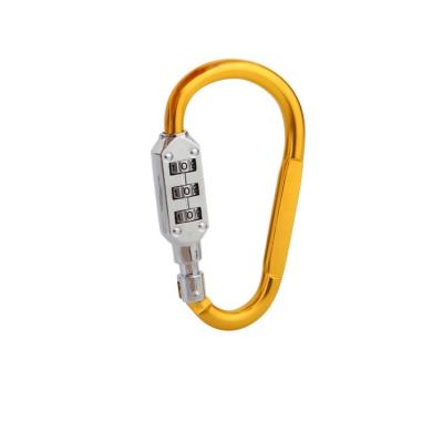 China Used for H503 Luggage taavel Climbing Buckle 3 Digit Combination Lock Suitcase Security Carabiner for sale