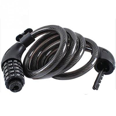 China High Quality Steel Bike Lock Keyless Steel Combination Cable 5 Digit Cable Lock Mountain Cable Bicycle Security Chain Dutch Lock for sale