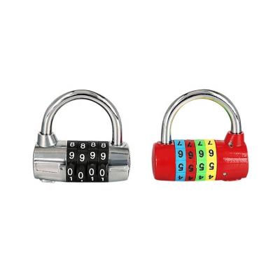 China Used For Luggage 4 Digit Lock Heavy Duty Gym Outdoor Number Painted Combination Password Padlock Security for sale