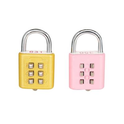 China Used for H305 Luggage Digit Combination Lock Push Button Padlock for sale