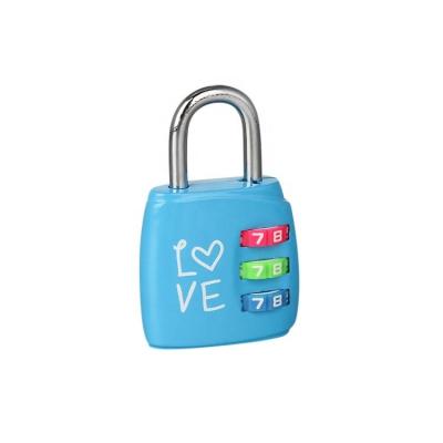 China Custom Colorful American Padlock Biometric Padlock Combination 3 Digit Padlock Travel Luggage Security Zinc Alloy Lock Accessory for sale