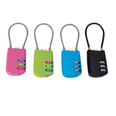 China Used For H9 Luggage 3 Digit Cable Lock Hot Selling Combination Lock for sale