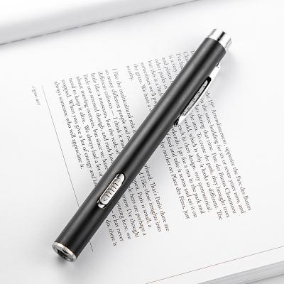 China 2020 Professional Hospital/Home Aluminum Alloy Pen Torch Medical Penlight AAA Battery Pupil Gauge Led Medical Flashlight With Clip for sale