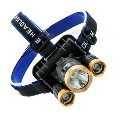 China Angle Adjustable Rechargeable Headlights Ignition Self-Defense LED Headlamps Strong Light Long Range Portable Waterproof Fishing Hunting for sale