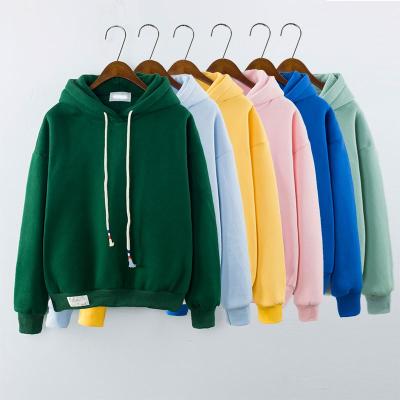 China Custom Wholesale Anti-Shrink Women's Hoodie Solid Pullover Hoodie for sale