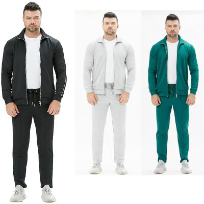 China 2021 Fashion Breathable Sporty Men Clothes Jogging Suits Mens Designer Jogging Track Jogging Suits Men for sale