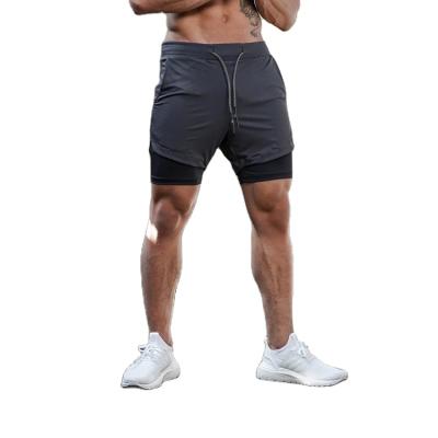 China Custom Made Men Shorts Anti-Wrinkle Double Layer Quick Dry Gym Shorts Causal Jogging Fitness Workout Mens Sport Shorts for sale