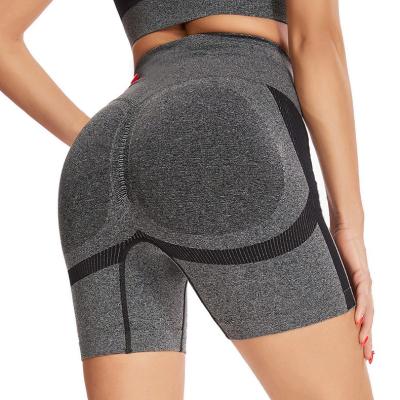 China Breathable Summer Gym Seamless Design Shorts High Waist Running Yoga Shorts Active Wear Workout Leggings for sale