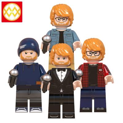 China Eco-friendly material HOT SALE! WM6093 The Famous Singer Figures Ed Sheeran Building Block Toys Action Game Gifts Toys for sale