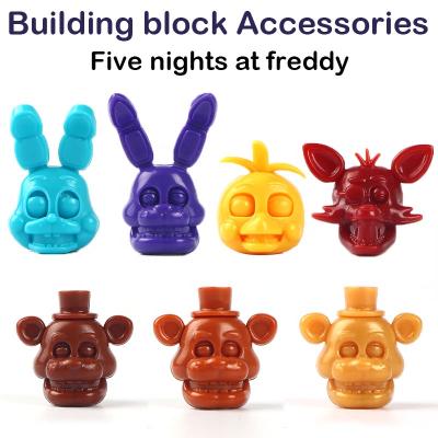 China Five Nights At Freddy's Head Parts WM6074 building block building toy accessories than MOC building block bricks kids toys for sale