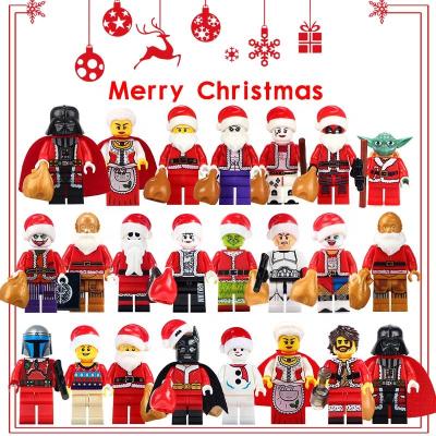 China Lady Master Toy Christmas Santa Claus Old Yoda Darth Vader C-3PO joker building block children gift toys giftingsly for sale