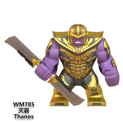 China Building Toy WM785 Hot Sale Thanos! Marvel Super Heroes Endgame Building Thanos With Double-Edged Sword Large Block Toys for sale