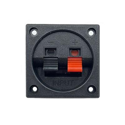 China Factory direct sale speaker wire terminal two way audio clip wire connecting block junction box plastic terminal for sale