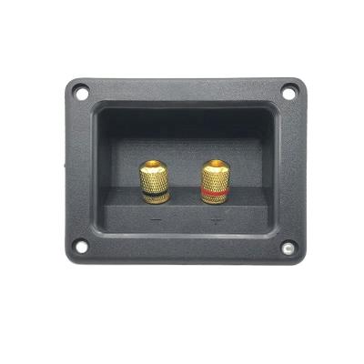 China Wire Connecting Cup Connector Terminal Parts Insulated Binding Posts Gold Banana Jacks Recessed Subwoofer Speaker Box for sale