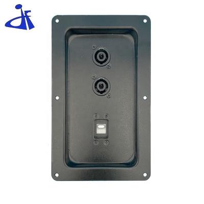 China Professional Speaker Factory High Quality Speaker Cabinet Accessories With Switch Recessed Jack XLR Panel Socket for sale