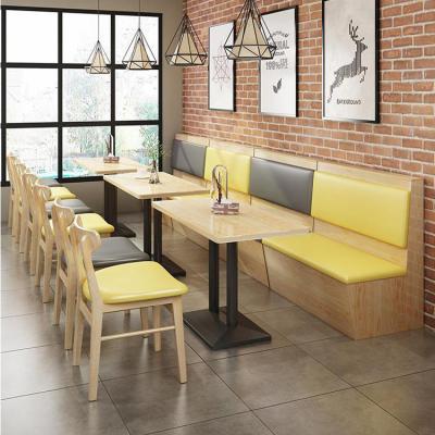 China Foshan factory furniture modern restaurant banquet table and chair, sofa booth for restaurant for sale