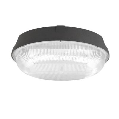 China Hotel MInglight Outdoor Mounted 75W Round Led Canopy Light DLC ETL Listed Gas Station Led Canopy Light for sale