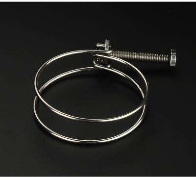 China Double Pipe Flange Stainless Steel Wire Line Clamp for sale