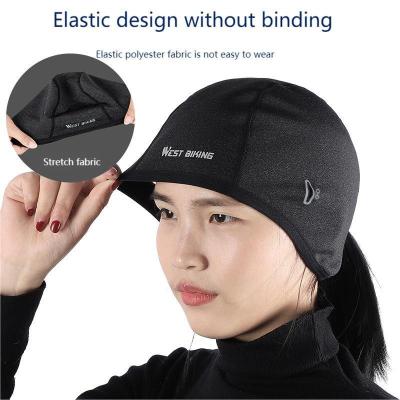 China JOINT Basic Long Slim Gray Head Cover For Fall And Winter Cycling Warm Fleece Windproof Helmet Cover With Eyeglass Hole Outer Equip for sale