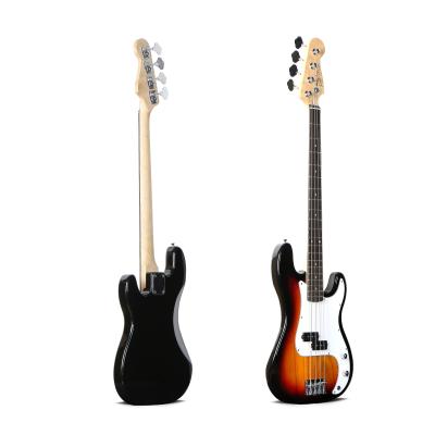 China Platane Wooden Wholesale Bass Guitar 4 Strings OEM Bass Guitar Custom Electric Bass for sale