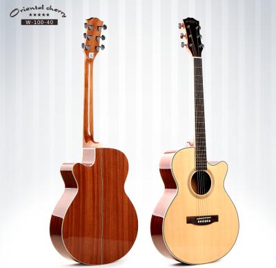 China Excellent good quality flawless sound original design acoustic guitar accept OEM service made in China for sale