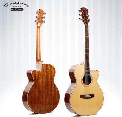 China Top wholesale oem flawless high quality fir acoustic guitar made in china for sale