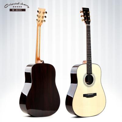 China AA Grade Solid Spruce AA Grade Solid Spruce Handmade Oriental Cherry Rosewood Acoustic Guitar for sale