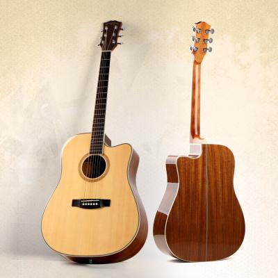 China Global Factory Wholesale 41 Inch Solid Solid Flawless A Grade OEM Flawless Acoustic Guitar for sale