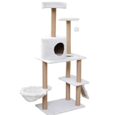 China Factory direct sale Hot Viable High Quality Sherpa Interactive Multilayer Crawling Cat Tree Claw Board Toy for sale