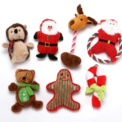 China Sustainable Amazon's Most Popular Pet Squeaky Custom Dogs Toys Christmas Dog Toy Set for sale